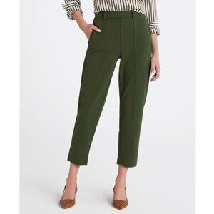 Boom Boom Jeans Green Nina Knit Crepe Trousers High Rise Straight Leg Large